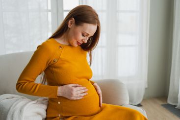 Pregnancy motherhood people expectation future. Pregnant...