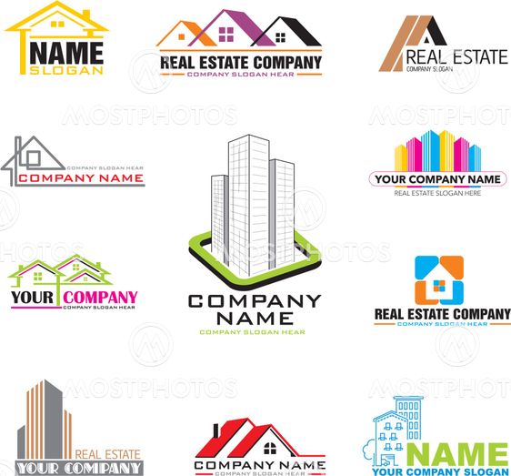 Real Estate logo set