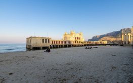 Palermo, Italy - March 23, 2019: Alle Terazze restaurant...