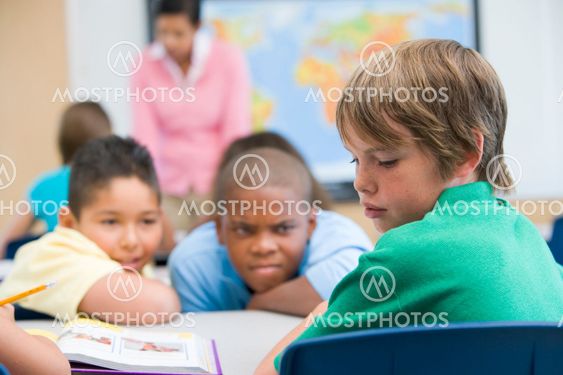 Boy being bullied in elementary school