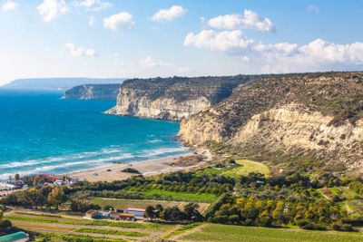 Mediterranean seacoast on Cyprus