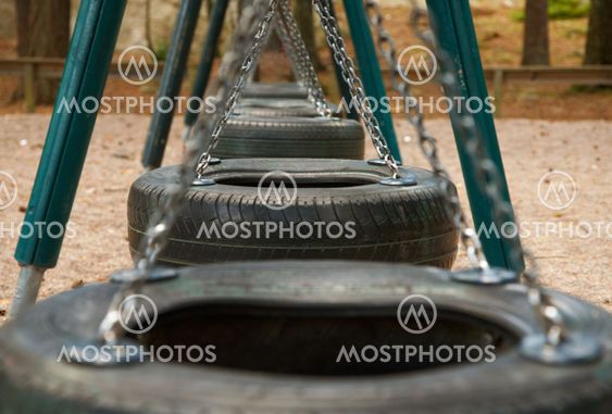 Swings in the playground