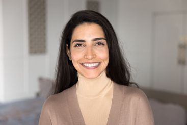 Close up portrait of beautiful Brazilian woman
