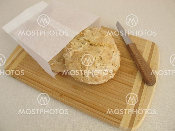 Soda rolls in paper bag