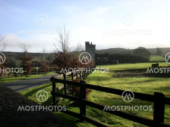 Fence & Road to Cloghan Castle