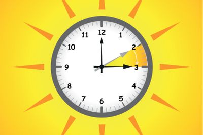 sun clock summer time daylight saving time