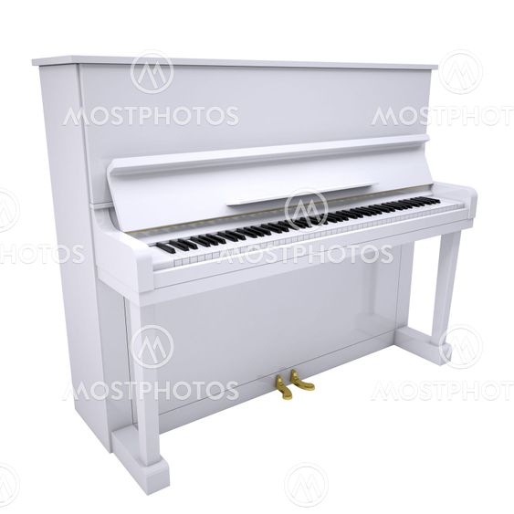 White piano