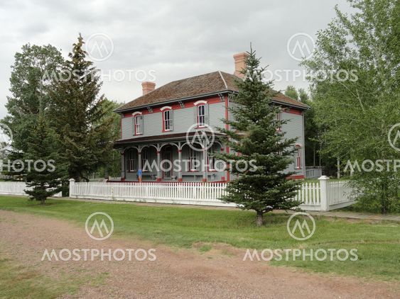 Home built in the 1800s in Fort Bridger Wyoming