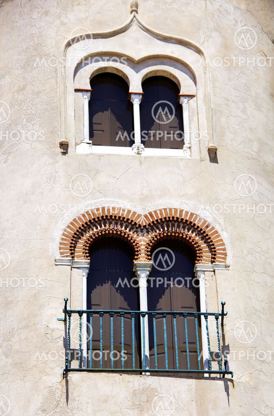windows of Alvito castle, Portugal