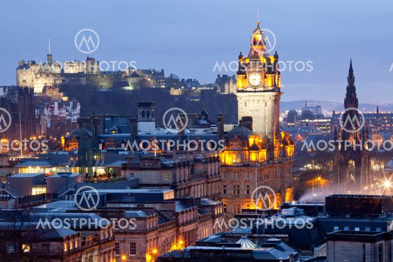 Edinburgh Skylines Dusk