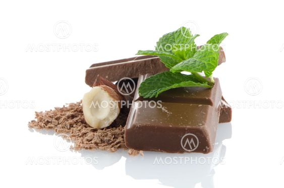 Closeup detail of chocolate parts