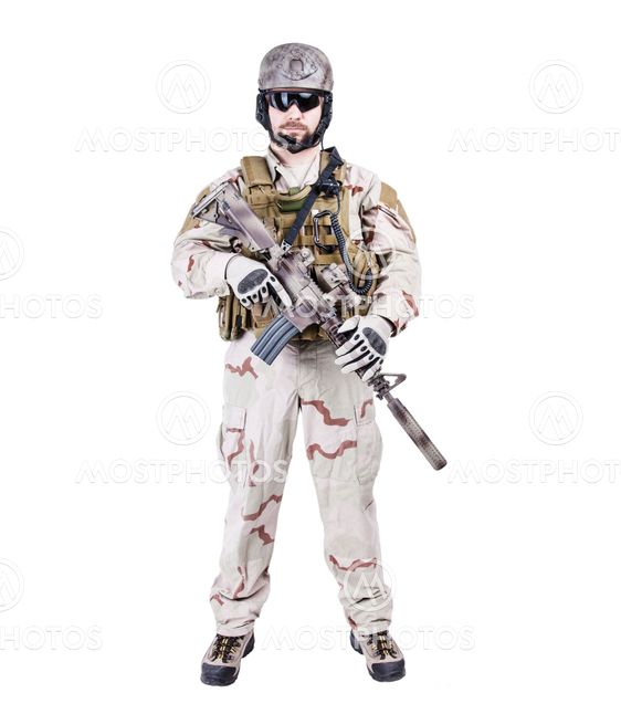 Bearded special warfare operator
