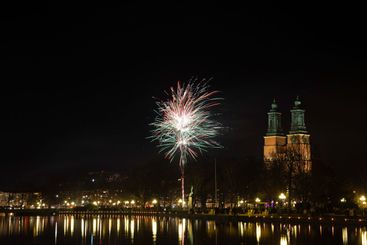 Nyårsfyrverkeri i Eskilstuna