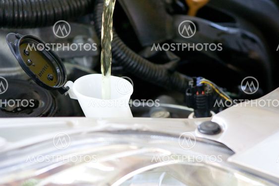 Liquid filling a container