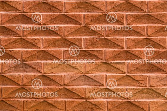 Modern wall with prominent bricks