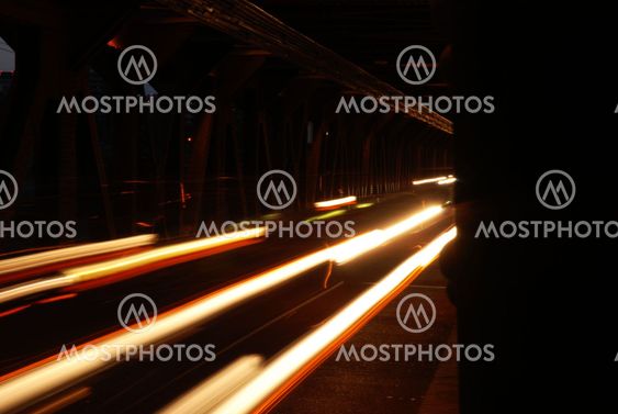 Traffic on a bridge