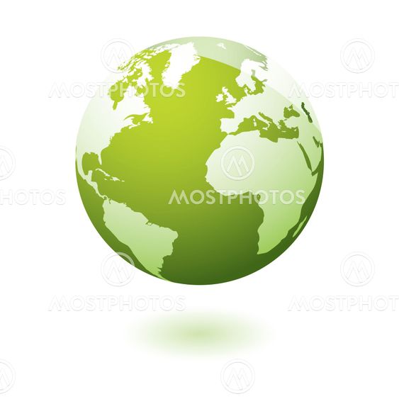 Green icon earth gel