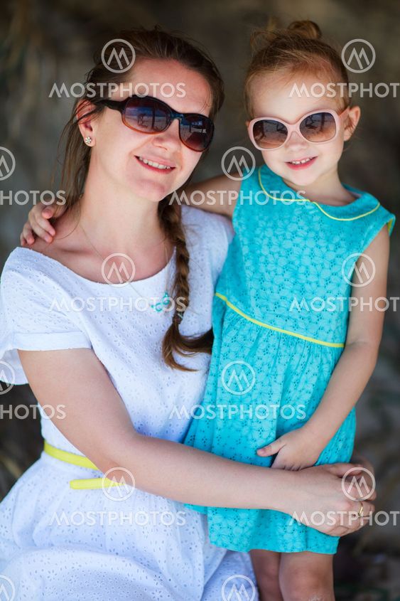 Mother and daughter portrait