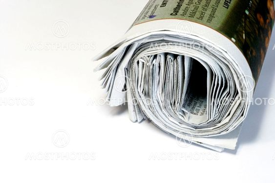 Rolled Newspaper
