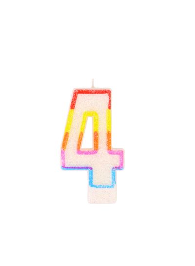 Candle in the form of four figures.