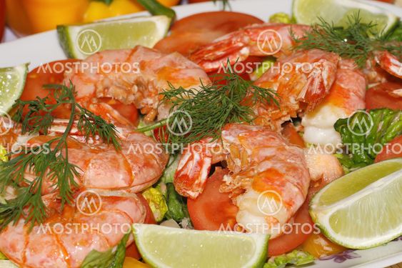 Fried prawns