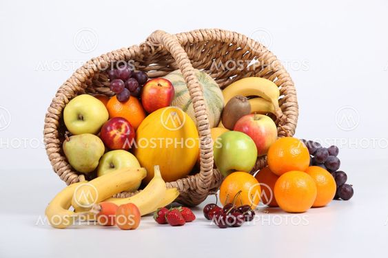 Basket of fresh fruit