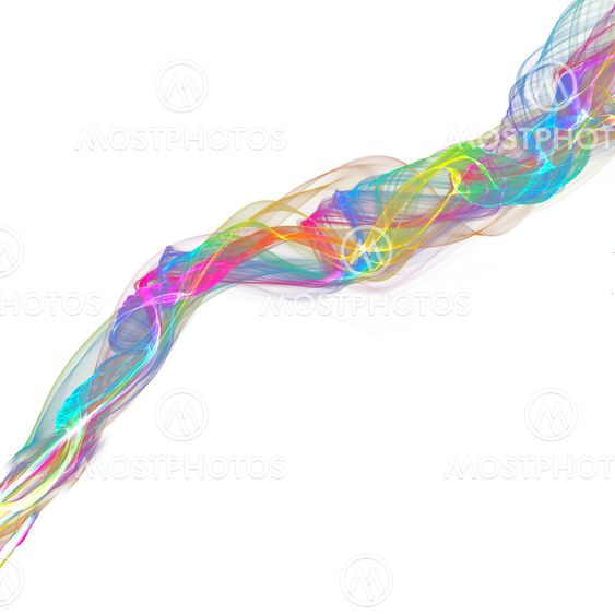 abstract ribbon waves