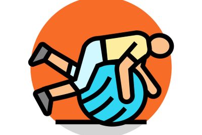 sensory diet occupational therapist color icon vector...