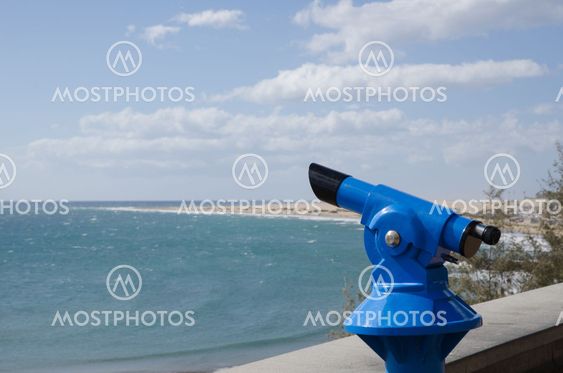 Binocular by the coast