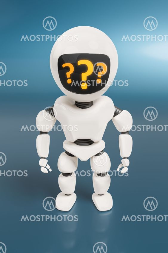robot with question marks