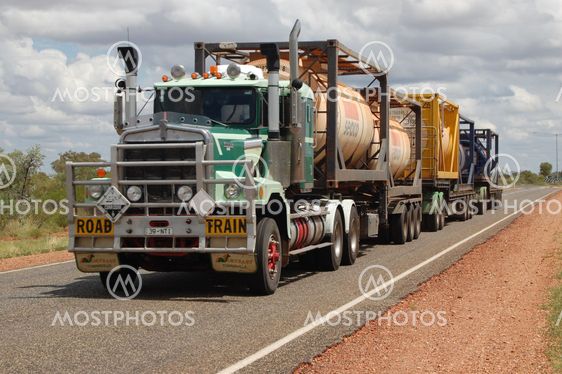Road train in Australia
