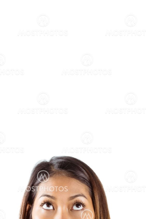 Half face of beautiful asian woman