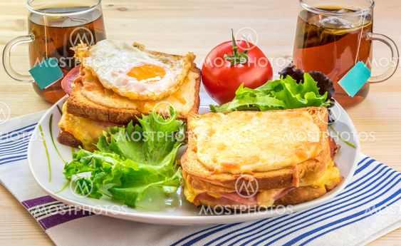 French breakfast for two people