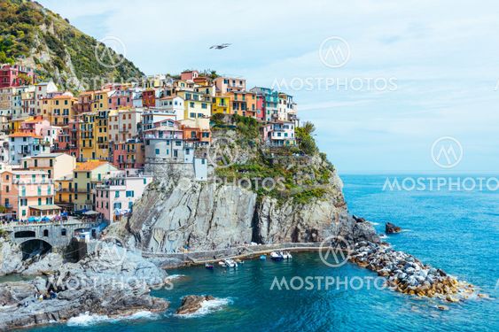 View of Manarola in the UNESCO World Heritage Site Cinque...