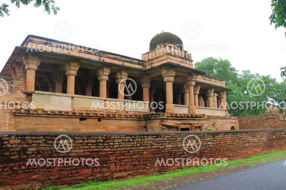 Gwalior india fort and Gurdwara Bandi Chhor marble Temple