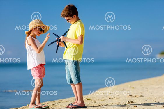 Kids at beach