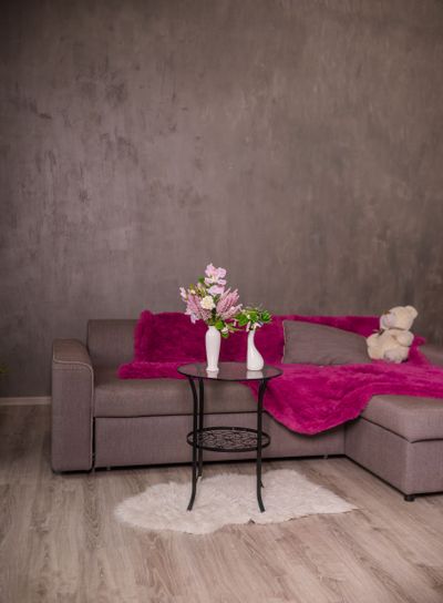 Scandinavian Living room design interior with sofa and...