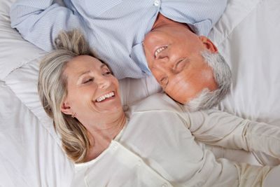 Couple Lying in Bed