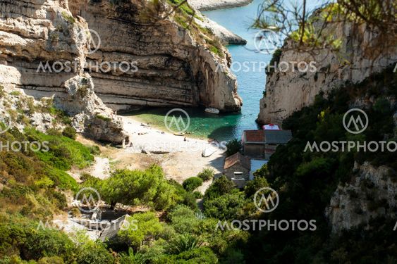 Stiniva bay in vis island