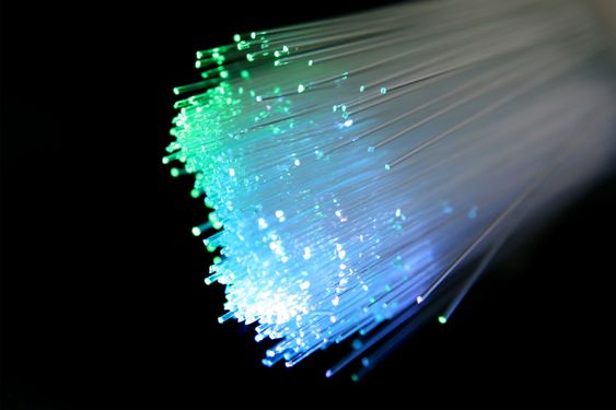 Fiber Optic Computer Cable - close up
