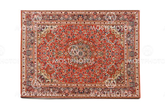 Persian Rug isolated on white background