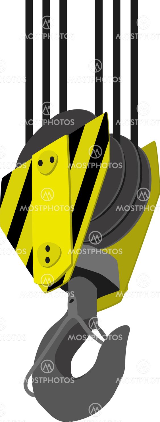 Crane Hook isolated on a white