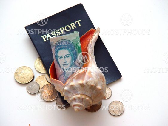 Sea Shell Bermuda Currency and Passport