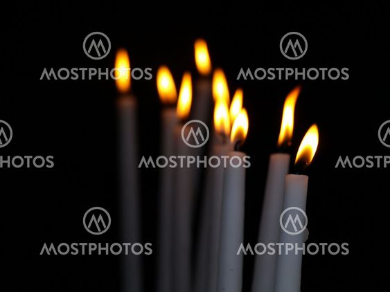 Candles burning