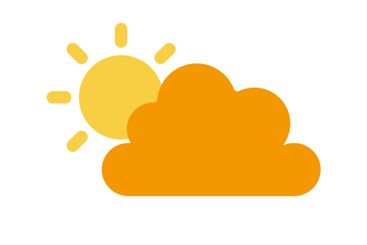 Flat design dusk icon. Vector.