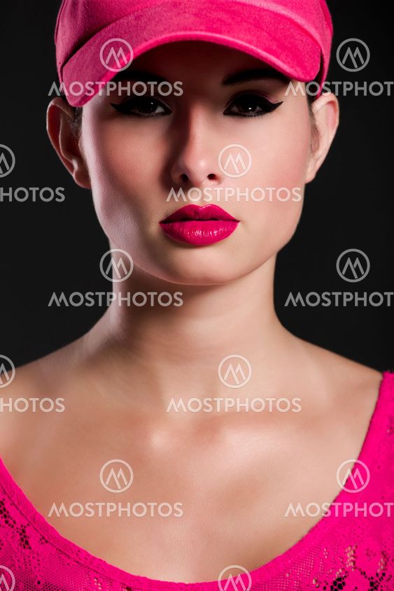 Sexy fashion woman in pink