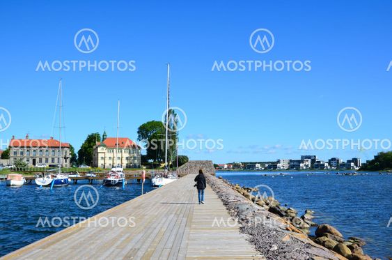 Kalmar harbour view