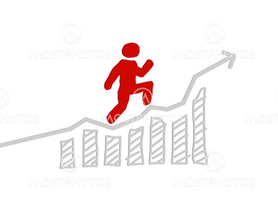 Career concept on the screen background