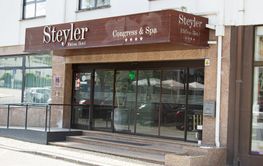 Entrance to the Steyler Congress and Spa Hotel in Fatima,...