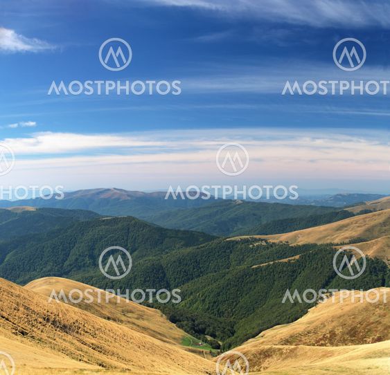 Autumn in mountain meadows
